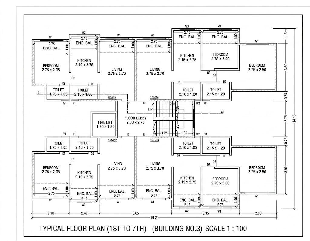 RS Shree Siddhivinayak Residency Floor Plans