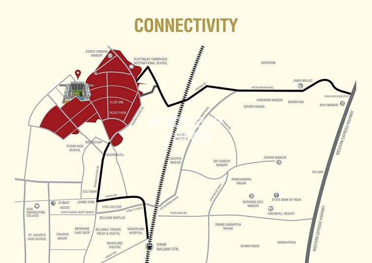 Rustomjee Avenue J Location Image