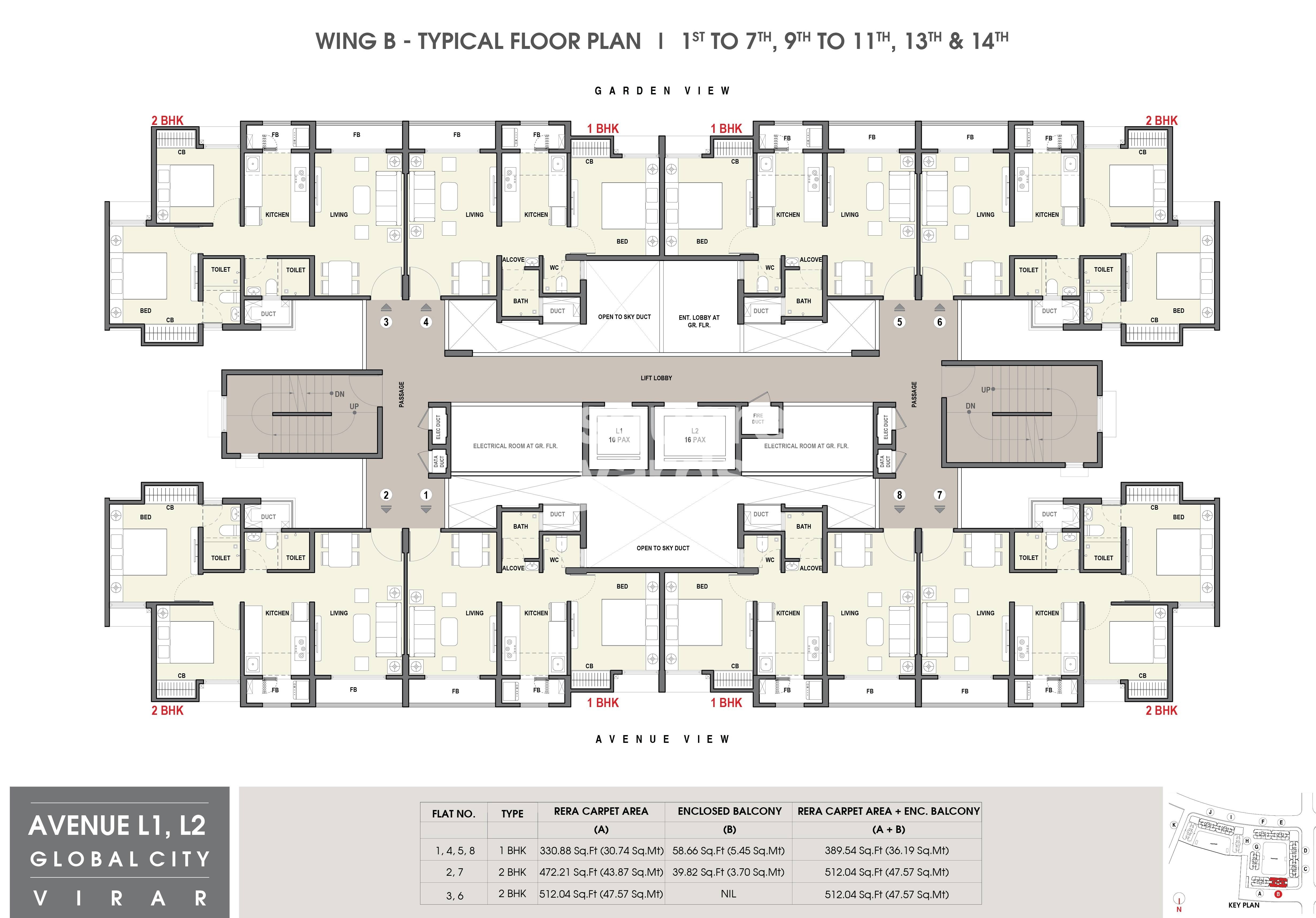 Rustomjee Avenue L1 Floor Plans 1