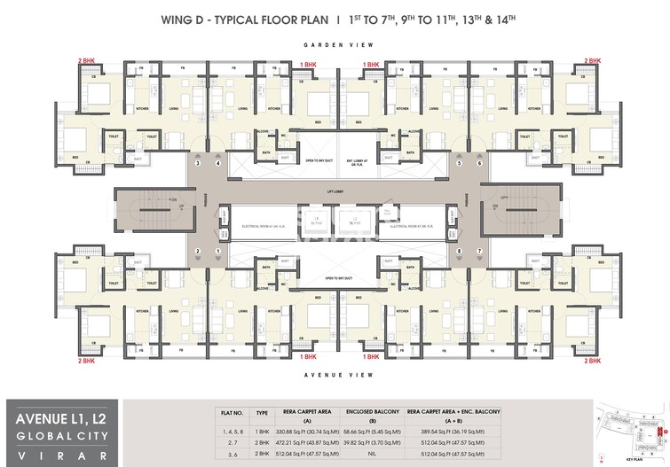 Rustomjee Avenue L1 Floor Plans 4