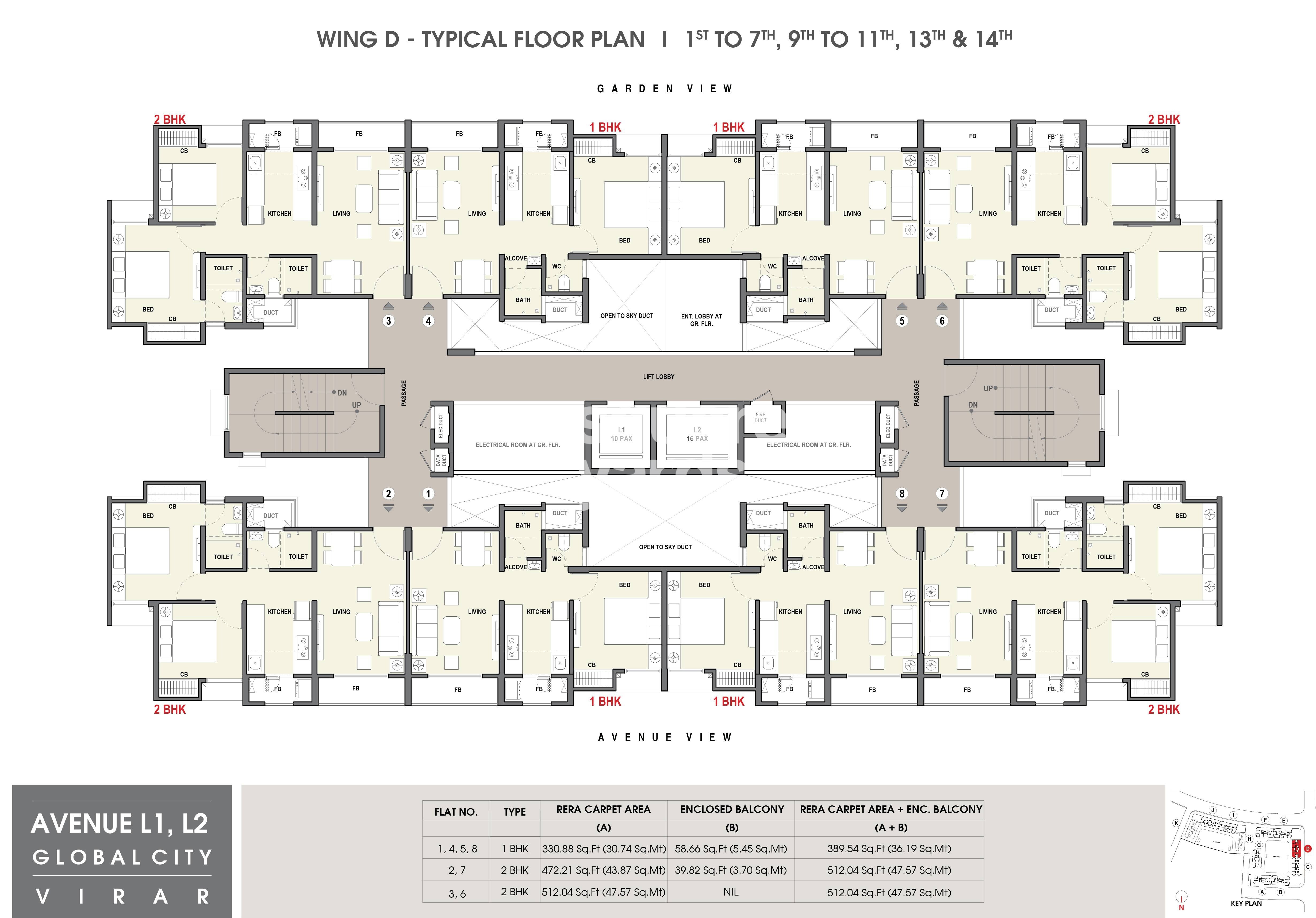 Rustomjee Avenue L1 Floor Plans 4