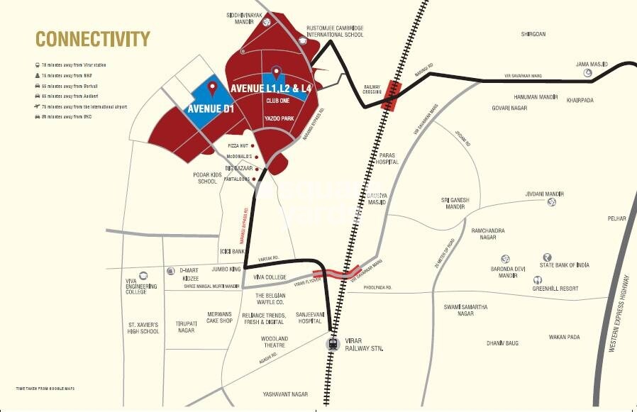 Rustomjee Avenue L1 Location Image