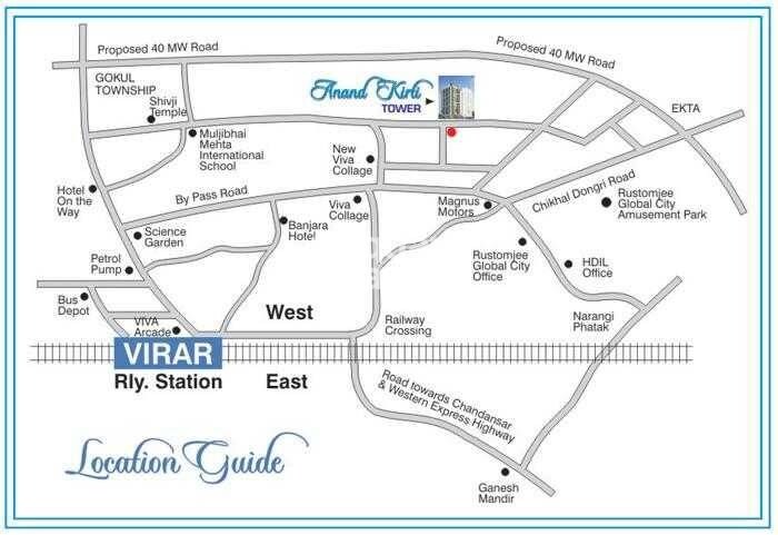 S R Anand Kirti Tower Location Image