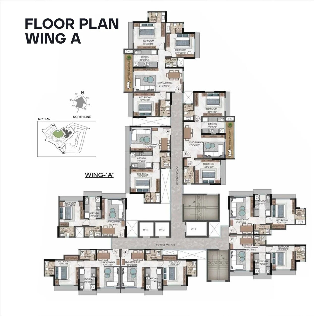 Sagar Merkez Floor Plans