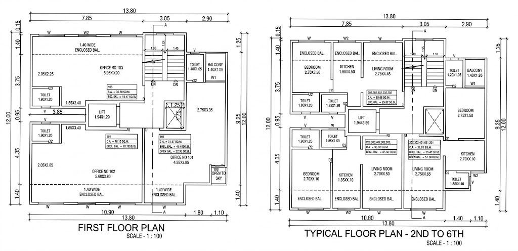 Sai Pandurang Heights Floor Plans