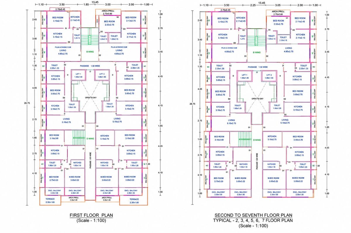 Samartha Prarthana CHS Floor Plans