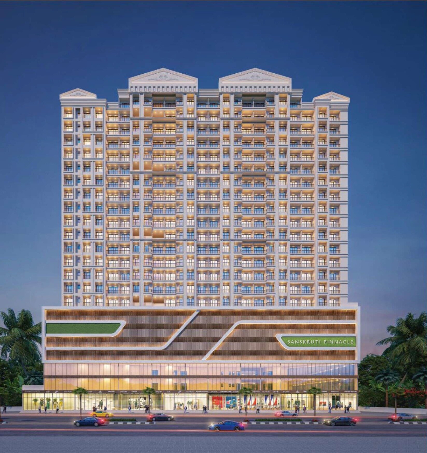 Sanskruti Pinnacle Apartment Exteriors