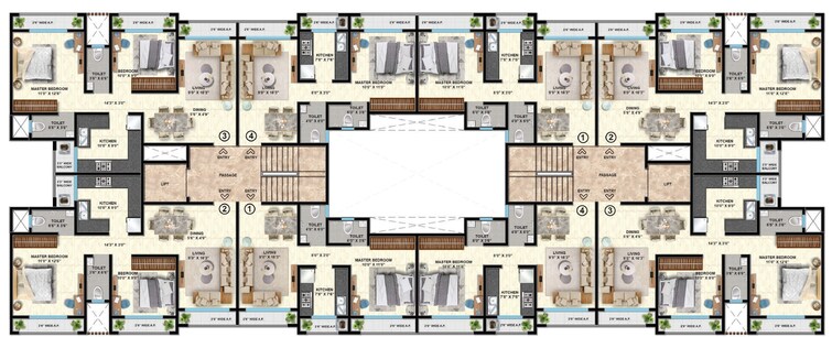 Shantee Flamingo Residency Floor Plans