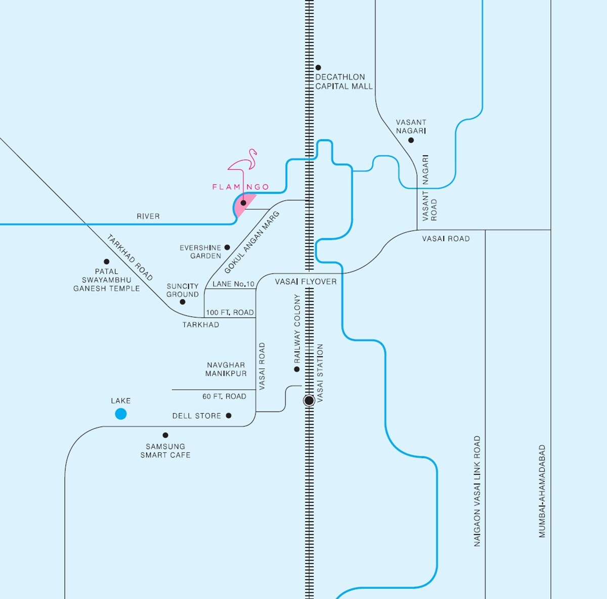 Shantee Flamingo Residency Location Image