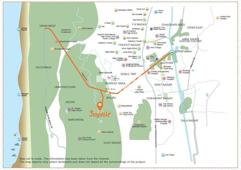 Shapoorji Pallonji Virar Palm Grove Location Image