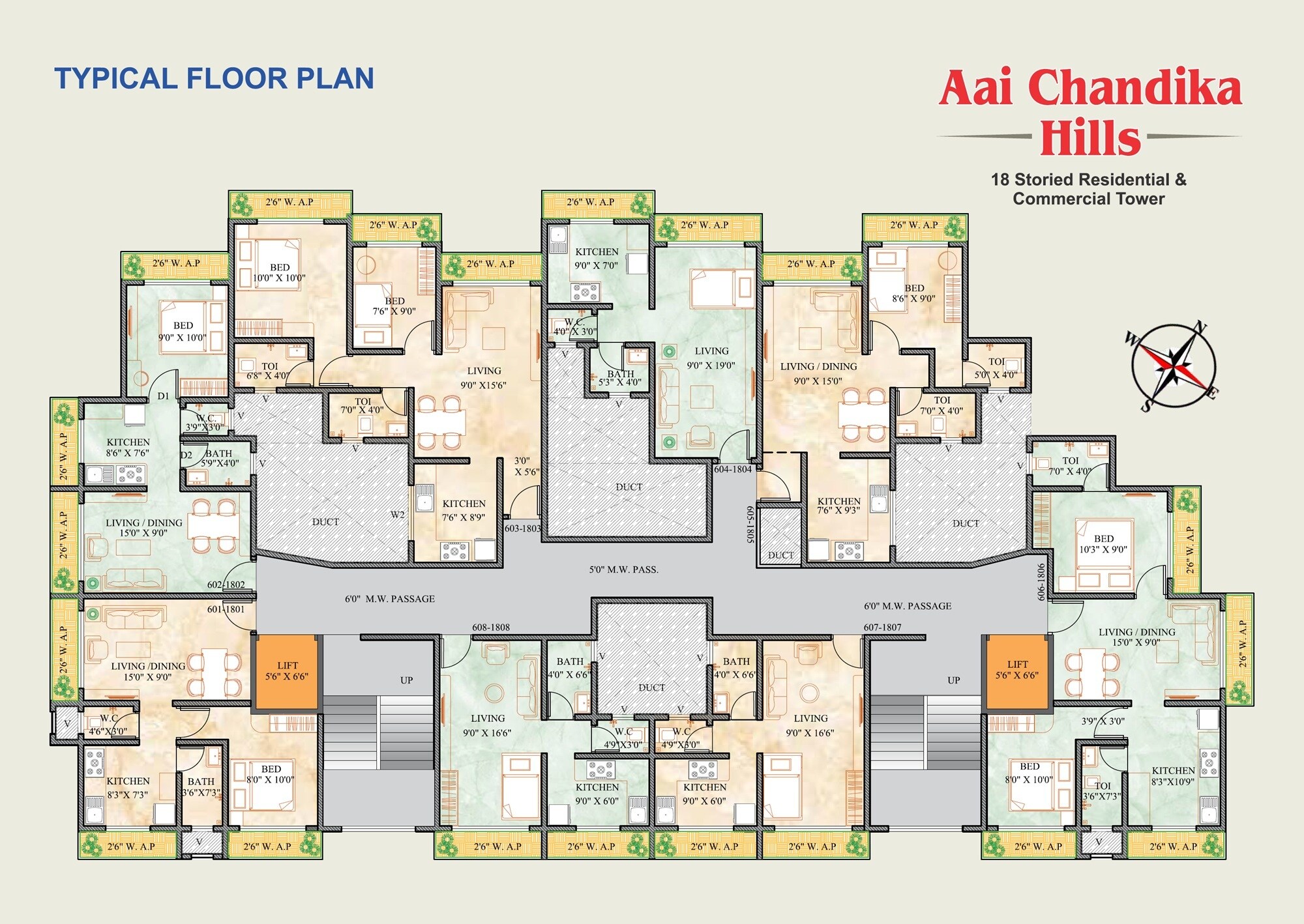 Shivam Aai Chandika Hills Floor Plans