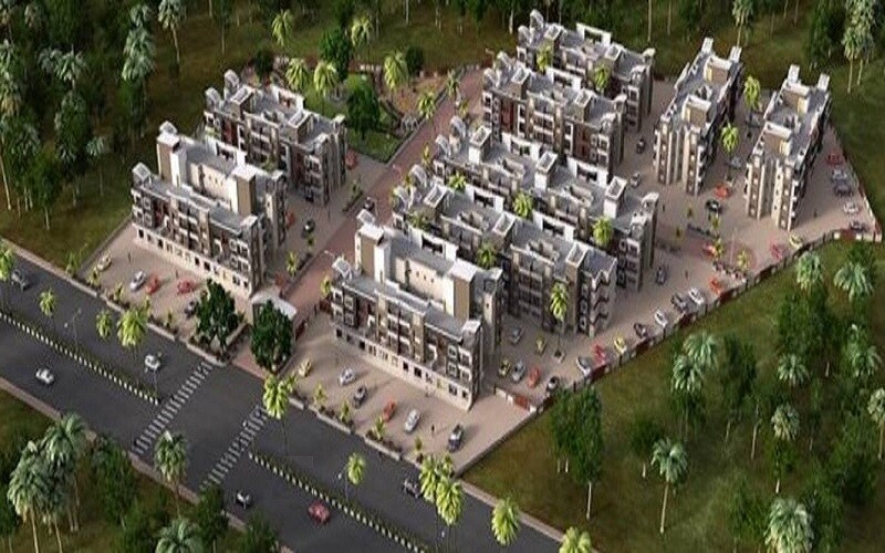 Shobha-Shyam-Regency_a large building with a lot of trees