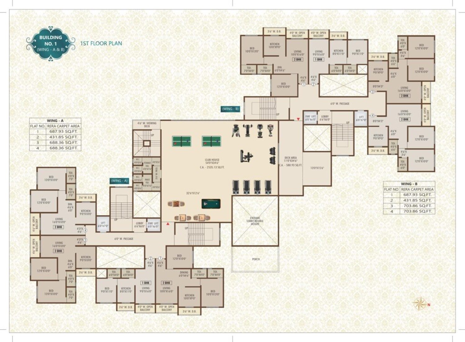 Shree Ostwal Emperial Floor Plans 1