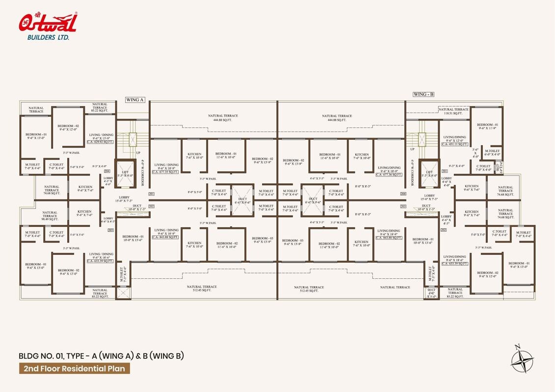 Shree Ostwal Woods Floor Plans