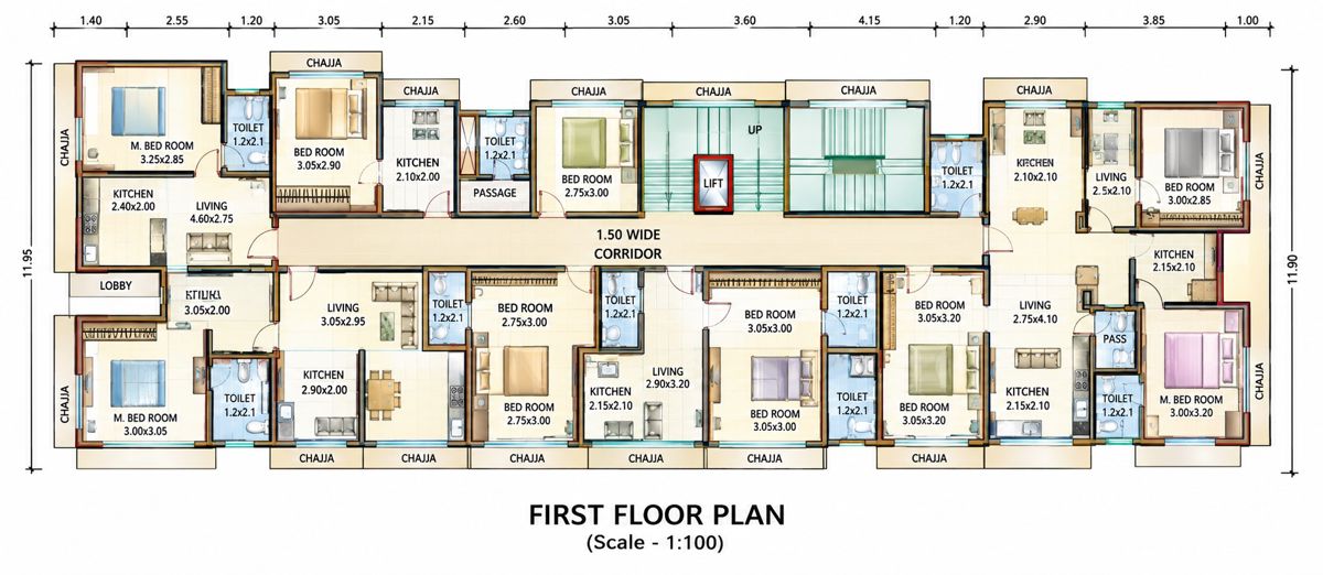Shree Radhashyam CHS Floor Plans