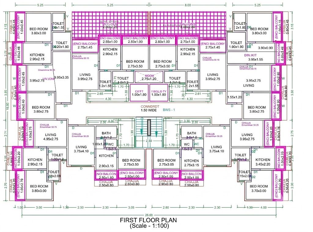 Shree Vandana Residency Floor Plans