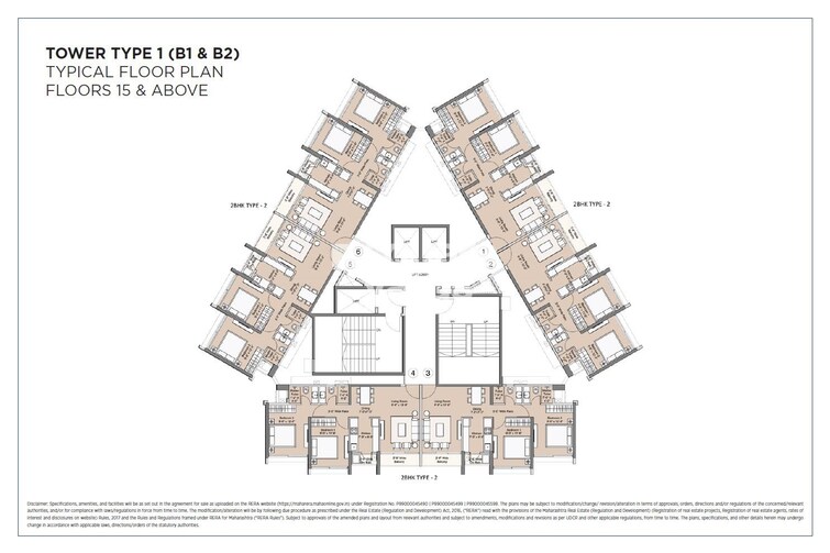 Sunteck Beach Residences Floor Plans 1