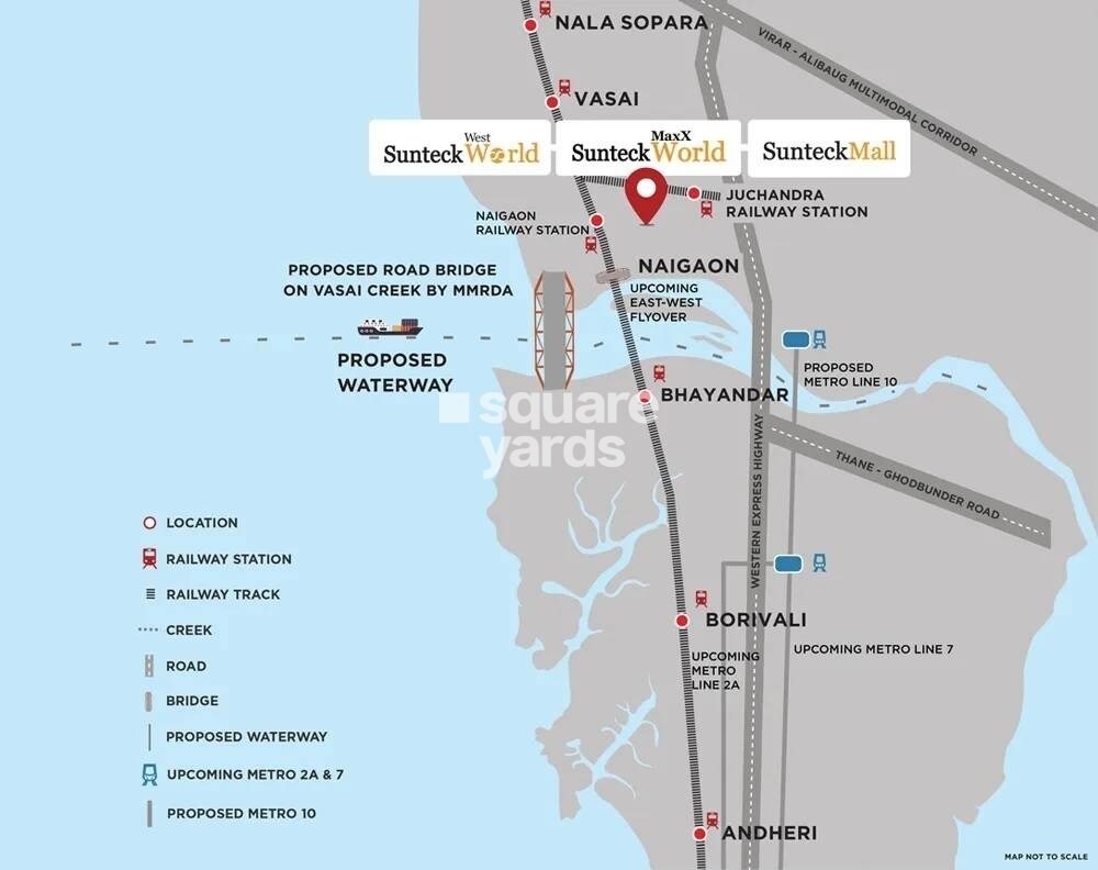 Sunteck MaxxWorld 6 Location Image