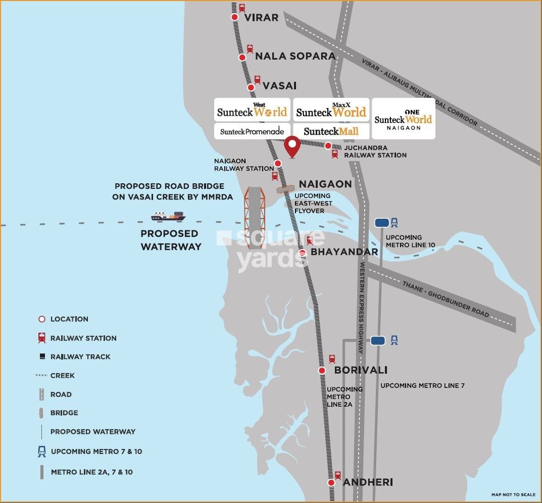Sunteck One World Location Image
