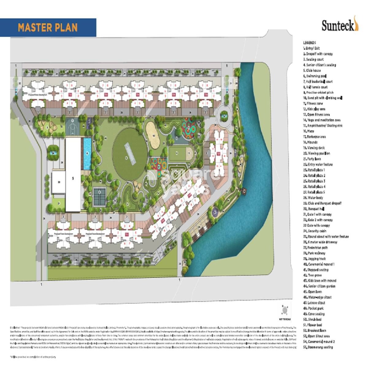 Sunteck One World Master Plan Image