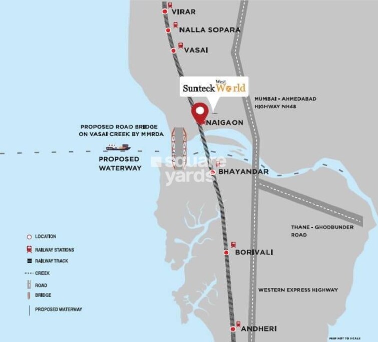 Sunteck West World Phase 2 Tivri Location Image
