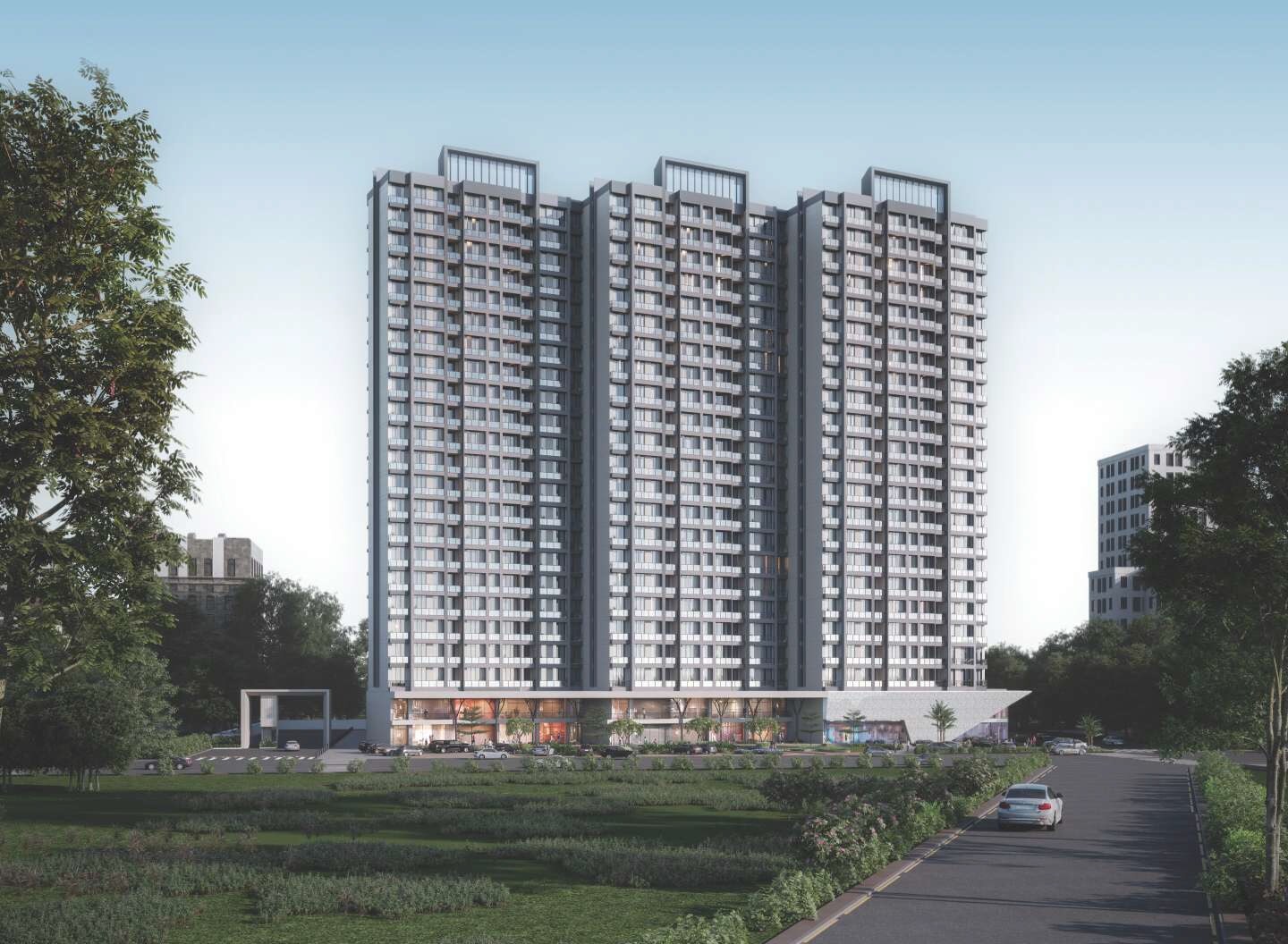 Techton Akhand Apartment Exteriors