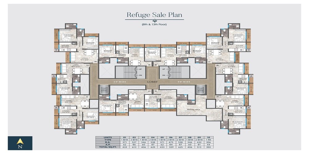 V Shree Jay Vishal Floor Plans