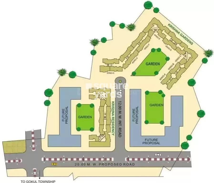 Viva Vrindavan Krishna Residency Master Plan 1