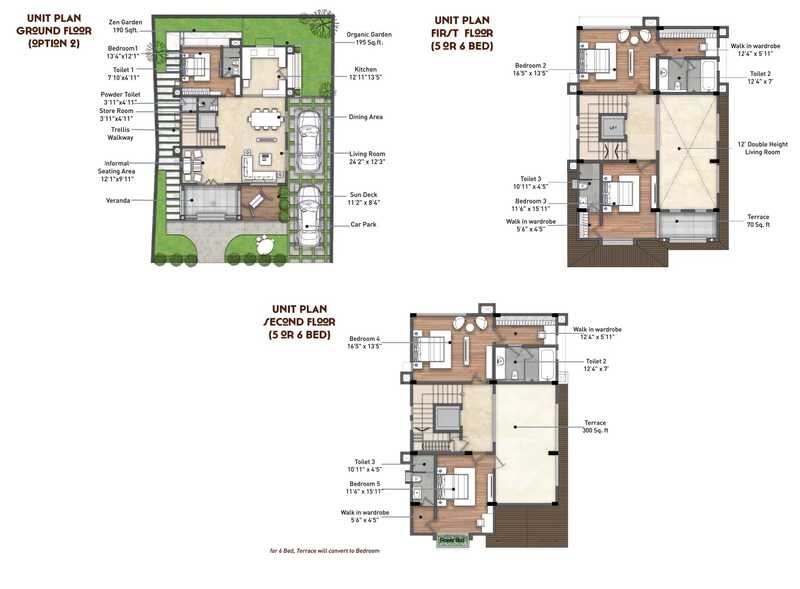 Floor plan of 5 BHK 2921 Sq. Ft. Villa in Agami Estancia, Palghar