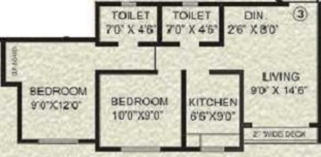  2 BHK Apartment at Agarwal Krish Garden, Nalasopara West – for Rent