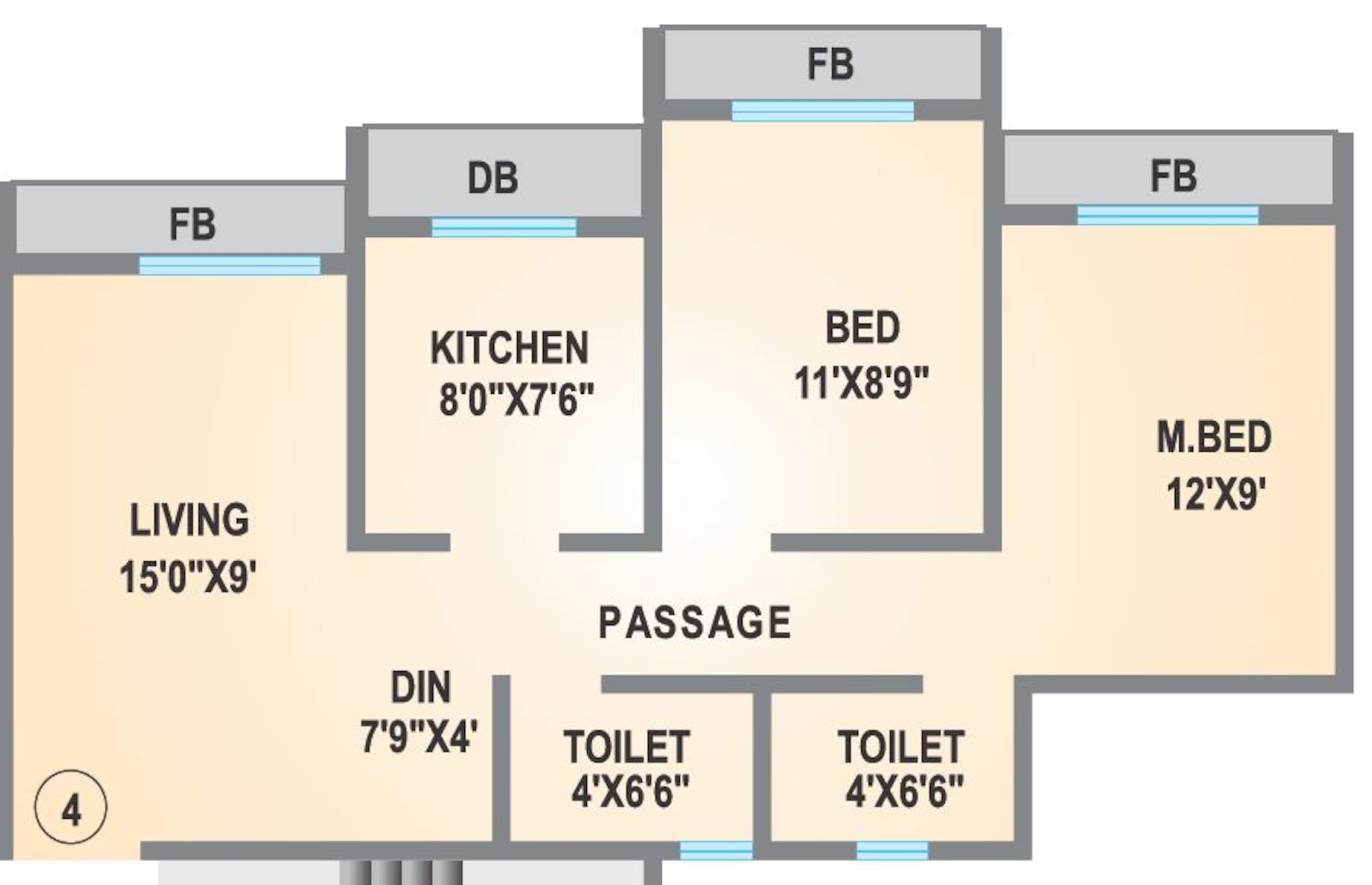 agarwal lifestyle apartment 2 bhk 865sqft 20215313135314