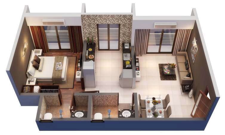  1 BHK Apartment at Agarwal Paramount, Y K Nagar – for Sale