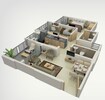 Anora Residency 2 BHK Layout