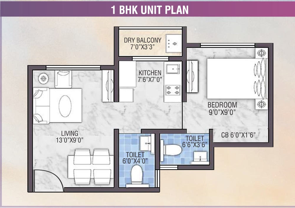 1 BHK 333 Sq. Ft. Apartment in AV Smart City