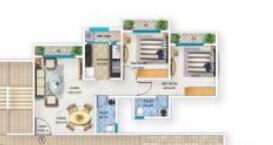 Floor plan of 1 BHK 456 Sq. Ft. Apartment in Bhoomi Acropolis, Palghar