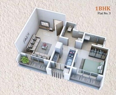 1 BHK 271 Sq. Ft. Apartment