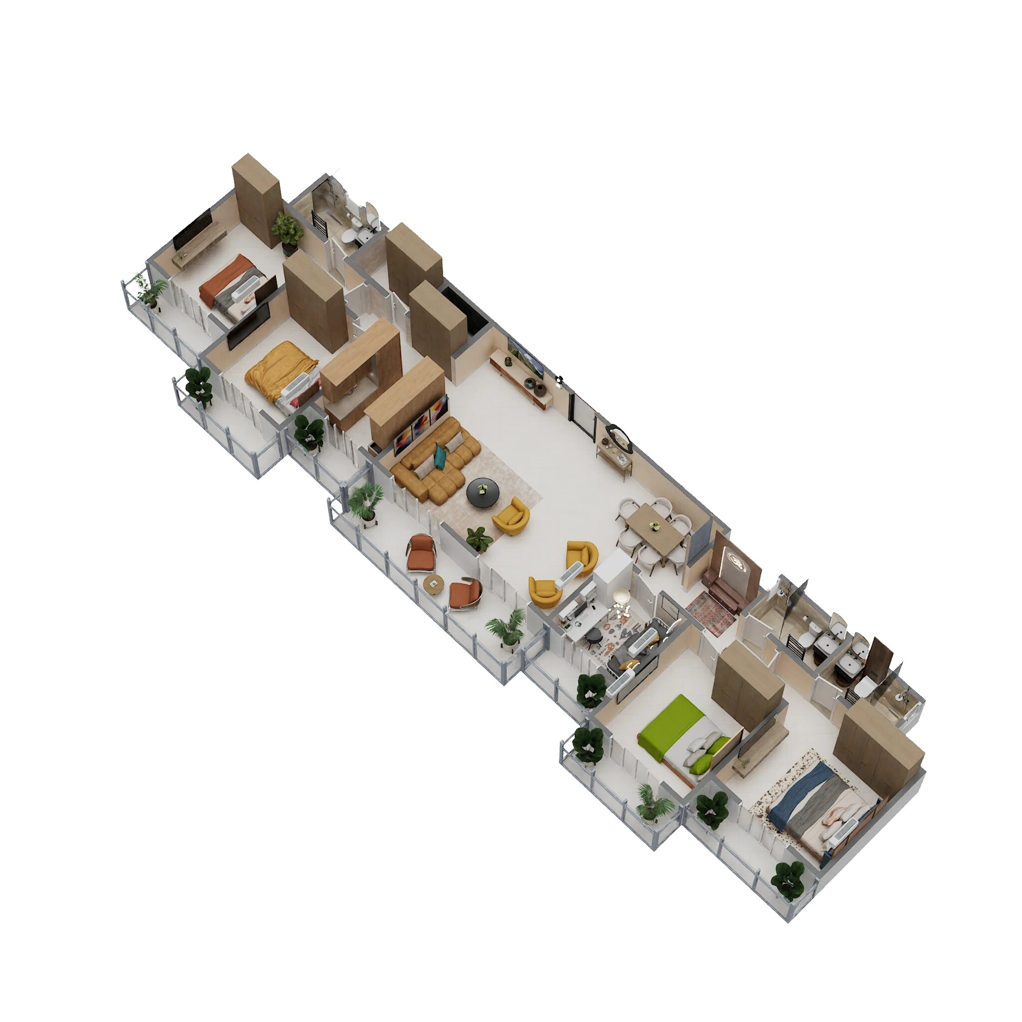 4 BHK 1290 Sq. Ft. Apartment