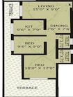 Cosmos Solitaire 2 BHK Layout