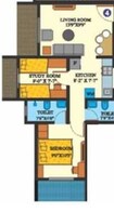 DBR Dias Residency Park 2 BHK Layout