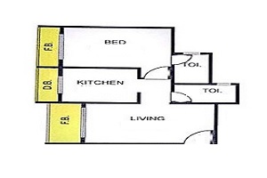 1 BHK 365 Sq. Ft. Apartment in Future Build Valmiki Heights