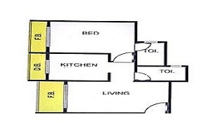 1 BHK 365 Sq. Ft. Apartment