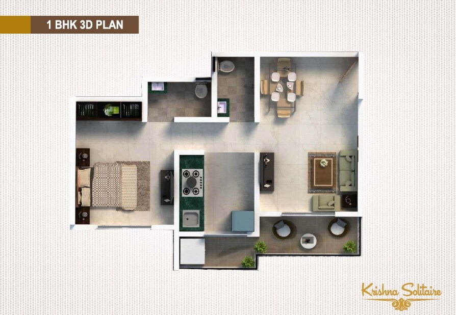 1 BHK 432 Sq. Ft. Apartment