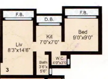 1 BHK 260 Sq. Ft. Apartment in Jem Jupiter Complex