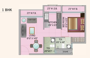  1 BHK Apartment at JSB Nakshatra Aarambh, Naigaon East – for Rent