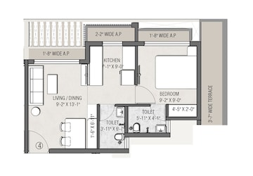 1 BHK Apartment at JSB Nakshatra Aazstha, Vasai East – for Sale