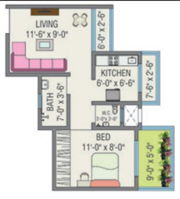  1 BHK Apartment at JSB Nakshatra Greens, Naigaon East – for Sale