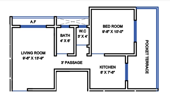 1 BHK 311 Sq. Ft. Apartment in Lotus Hari Residency