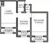 Lxmi Aakash Complex 1 BHK Layout