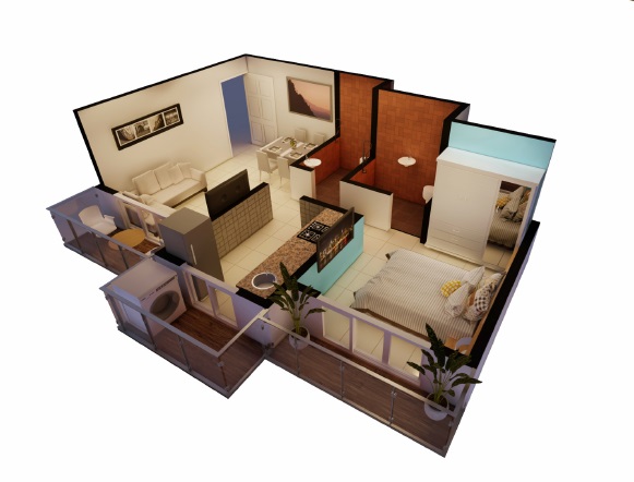 1 BHK 390 Sq. Ft. Apartment in Mahalaxmi Golden Paradise
