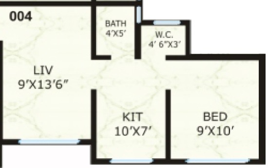 1 BHK 332 Sq. Ft. Apartment in Mahavir Kanti Atharva